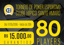 Em 17/5 tem Poker Esportivo no CHSA: participe!