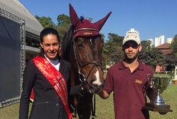 Andrea Muniz e Rodrigo Chaves Nunes: destaques no Paulista de Cavalos Novos 2016