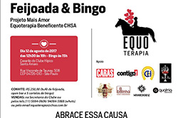 Equoterapia Mais Amor | Feijoada & Bingo Beneficente: convites!