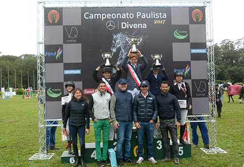 Só deu CHSA no Paulistão Mirim 2017: Philip, campeão, Leandro, vice e 4º, e Gabi, 6ª