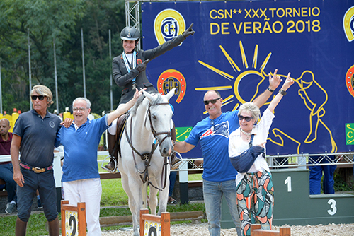 Os campeões da 2ª Etapa do Torneio de Verão 2018 de 1 a 1.30m